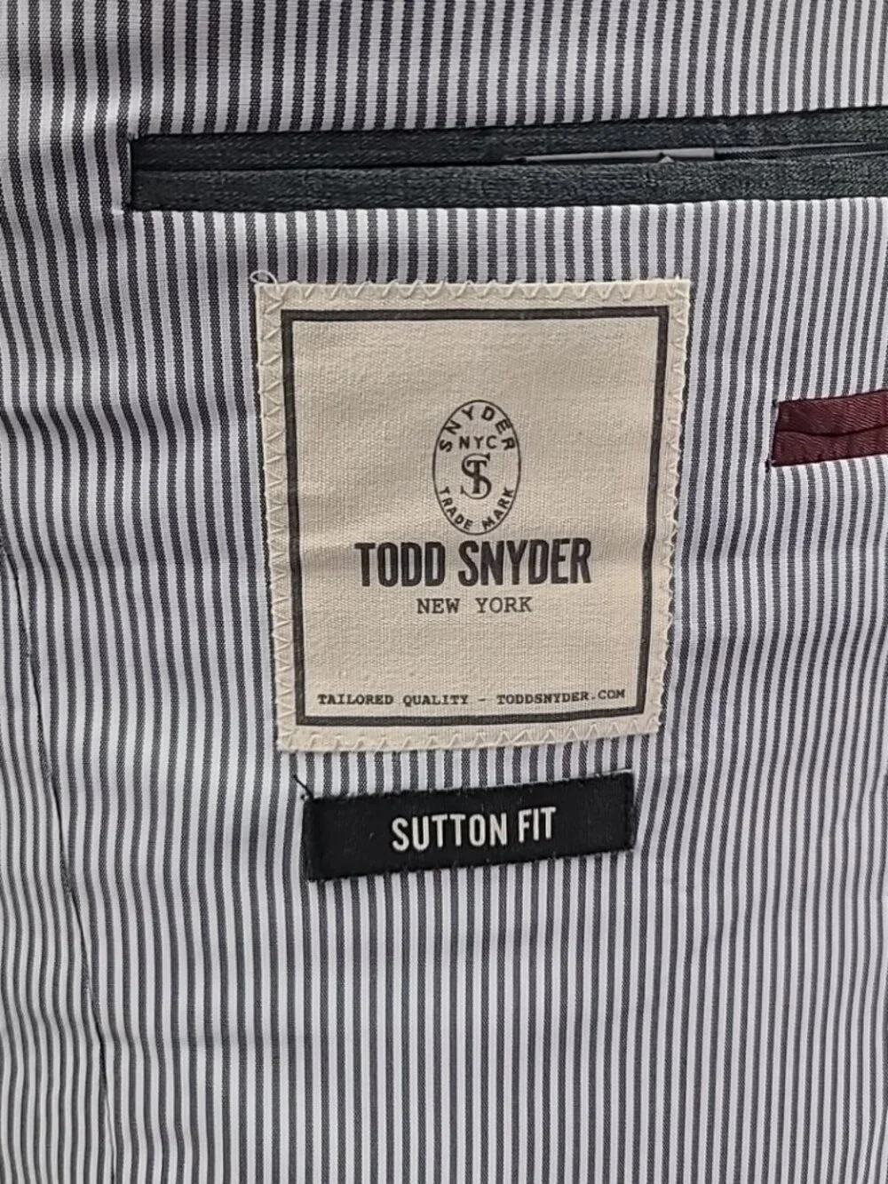 Todd Snyder Sutton Fit 40S Wool Linen Blend 2 Button Sport Coat Blazer